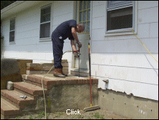Rear stoop