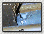 hole in galvanized pipe caused by squirrels